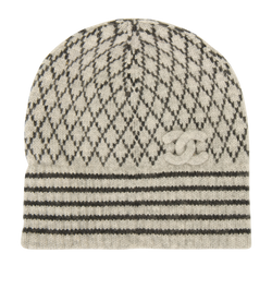 Chanel CC Diamond Cashmere Beanie